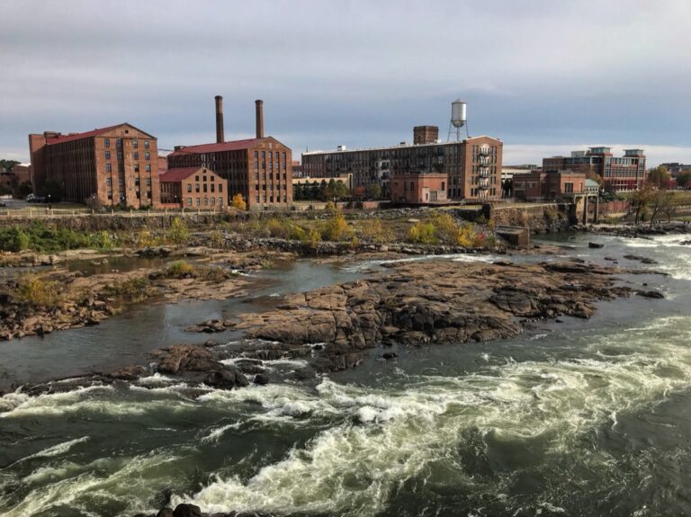 Downtown Columbus, Georgia skyline viewed from across the Chattahoochee River